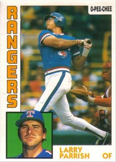 1984 O-Pee-Chee Baseball Cards 169     Larry Parrish
